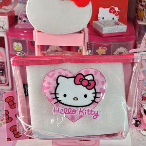 Hello Kitty Limited Edition Graphic Portable Makeup Bag